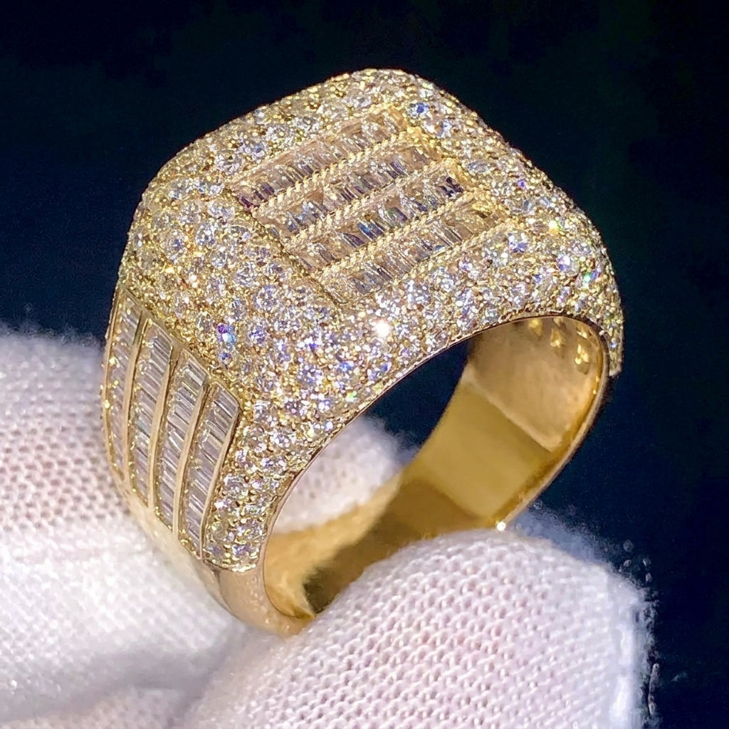 Glamorous Square Statement Ring