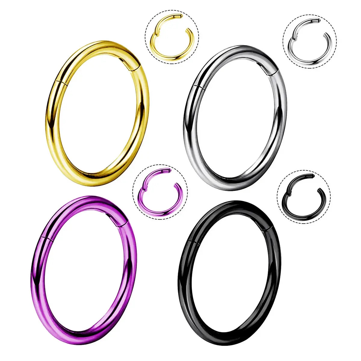 Minimalist Plain Hoop Nose Ring