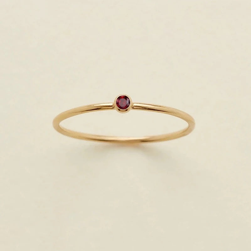 Dainty Birthstone Ring