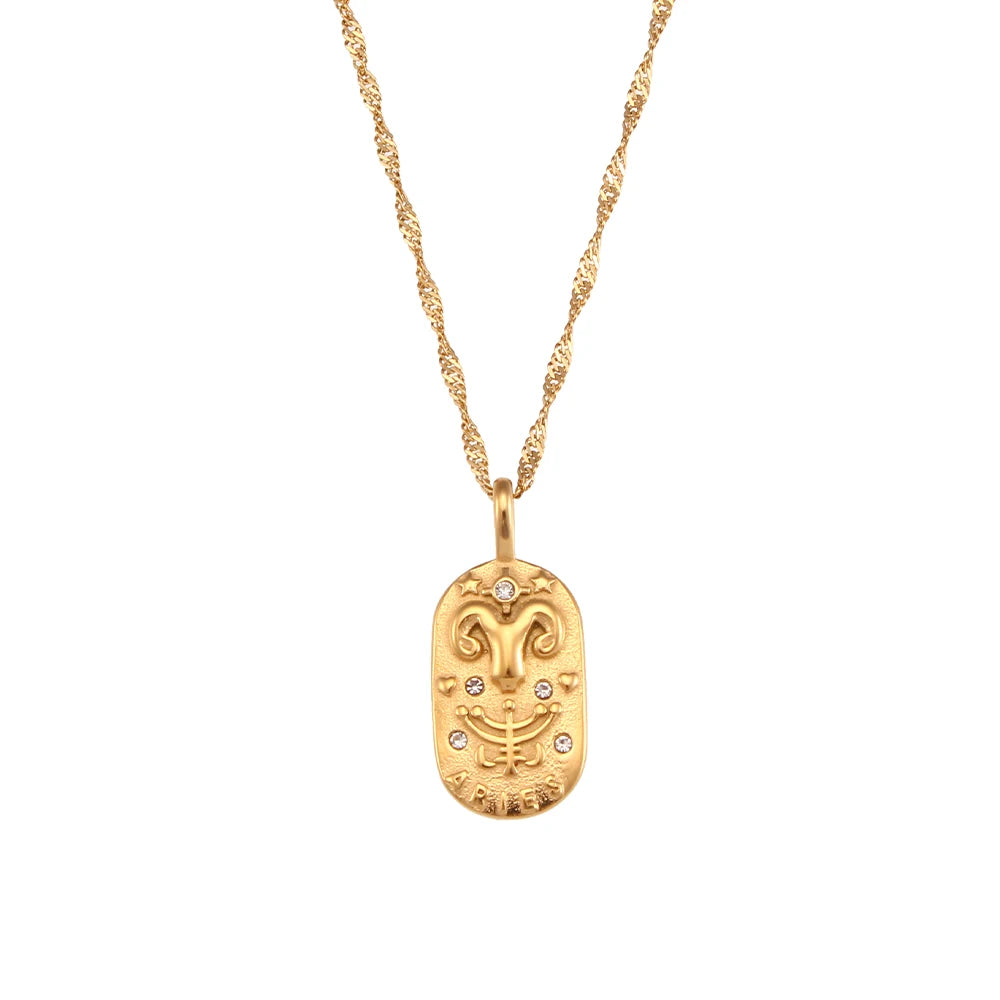 Dainty Zodiac Tarot Inspired Necklace
