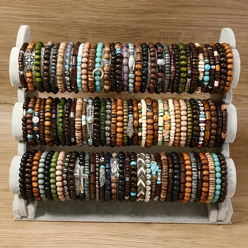 72pc Adjustable Boho Bracelet Variety Set