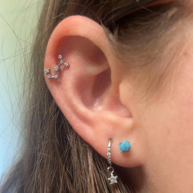 16G Astrology Zodiac Constellation Stud Earrings