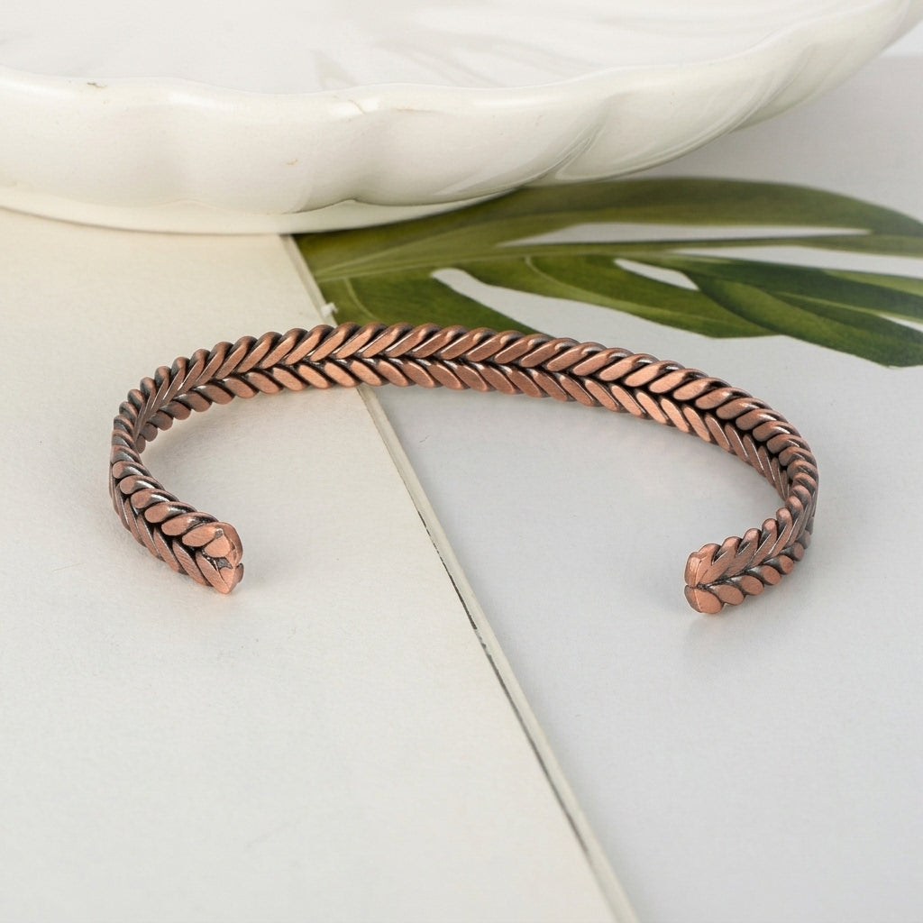 Vintage Textured Cuff Bracelet