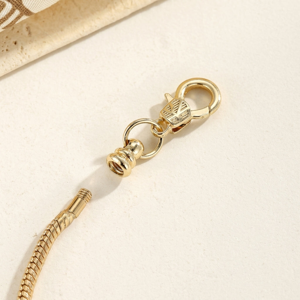Chic Leopard Bead Cross Bracelet