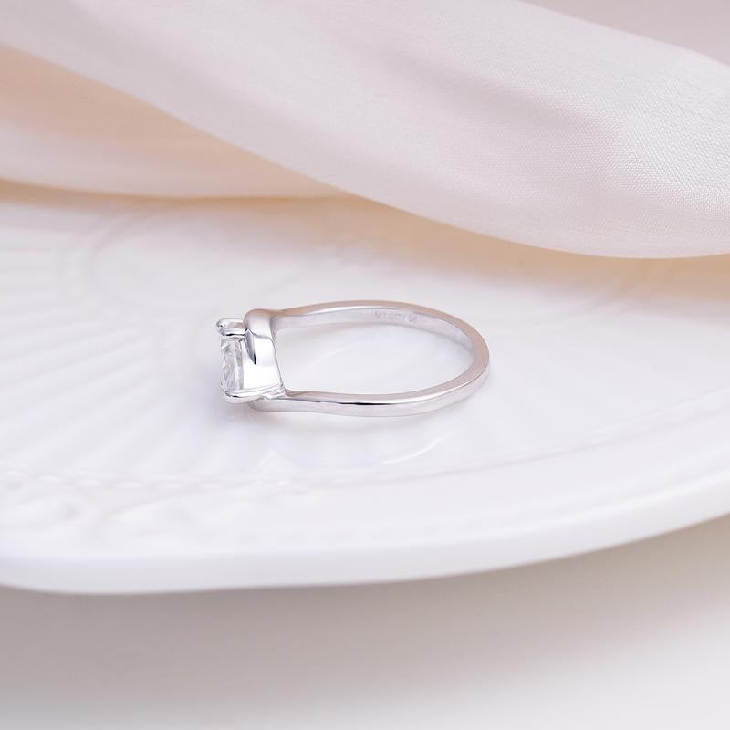Marquise Cut Crossover Ring