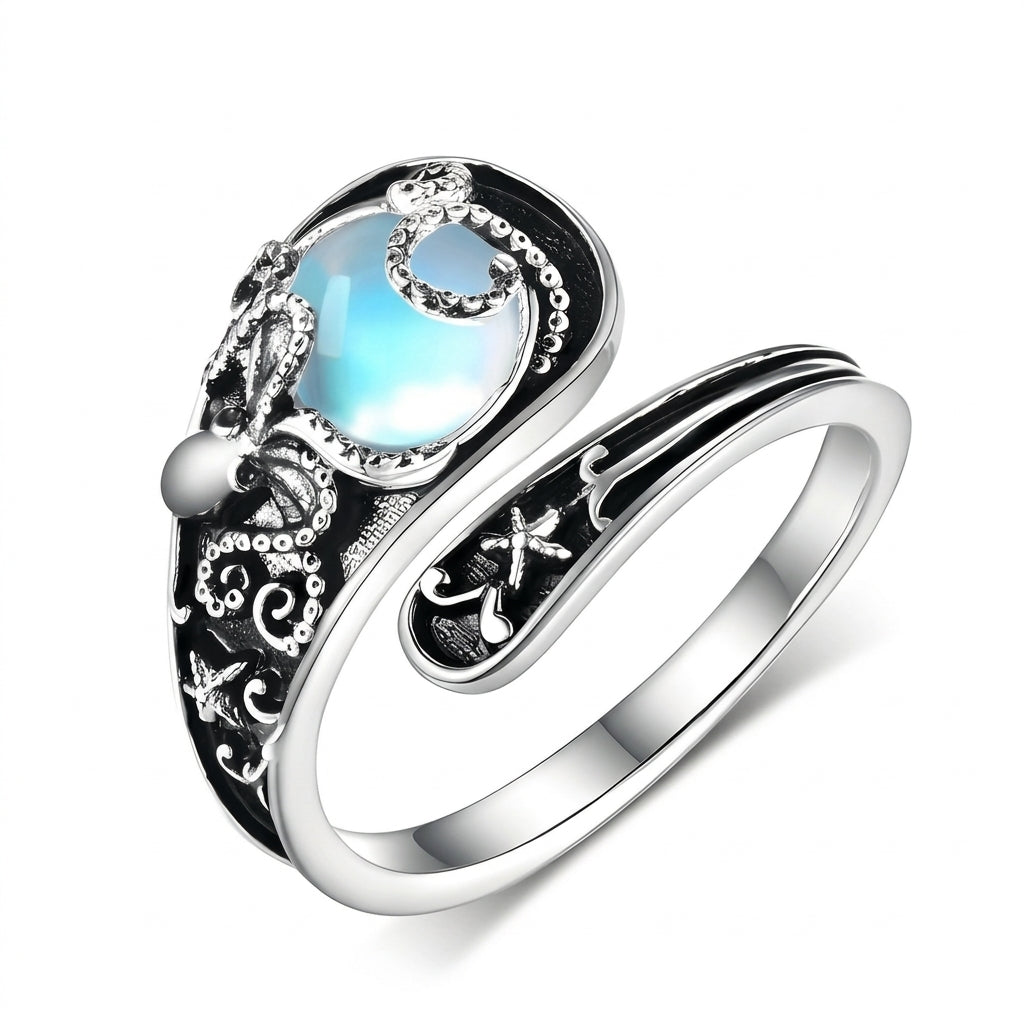 Adjustable Vintage Octopus Ring