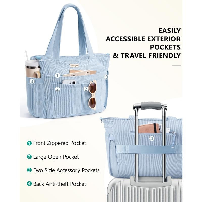 Large Corduroy Tote Bag