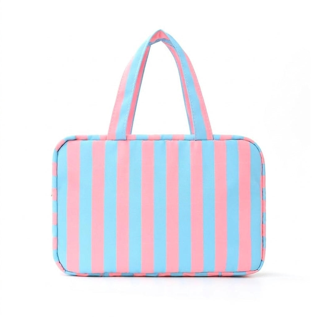 Striped Hanging Toiletry Bag