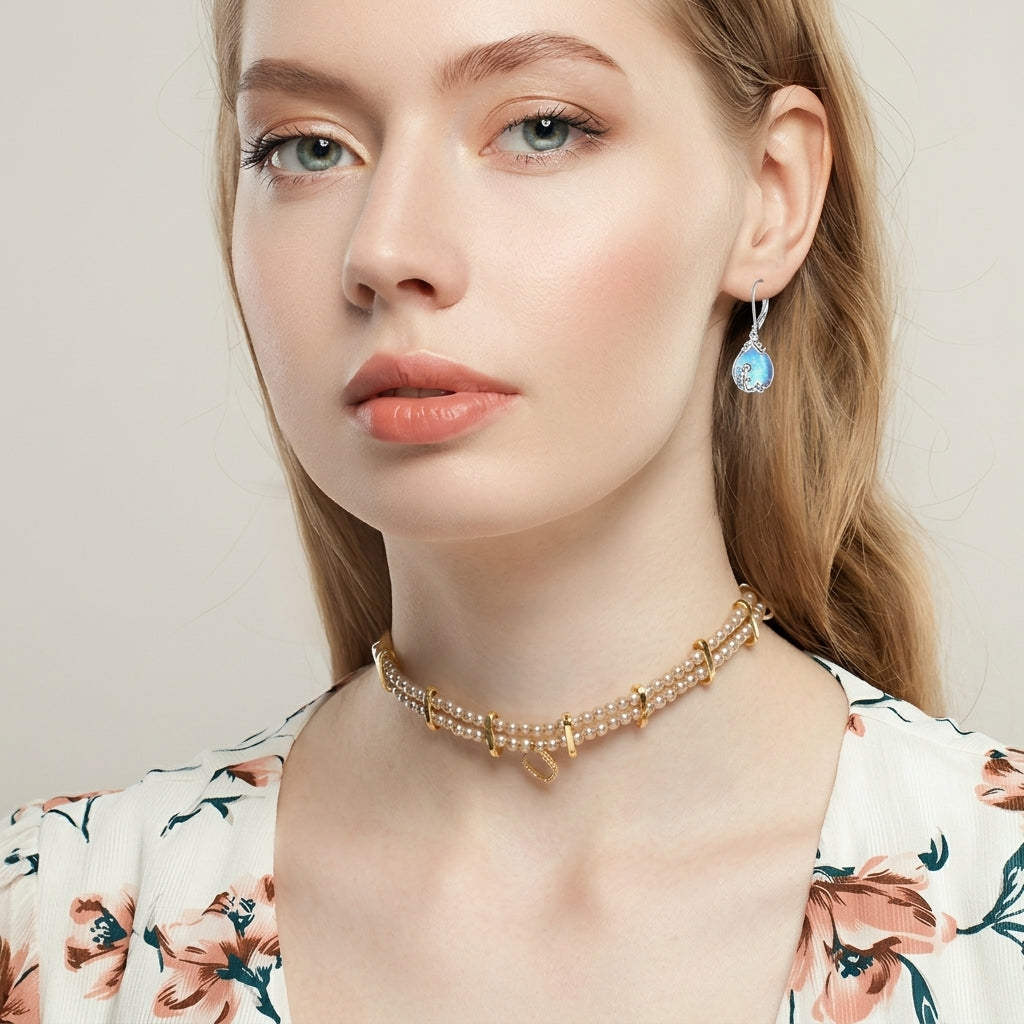 Elegant Moonstone Drop Earrings