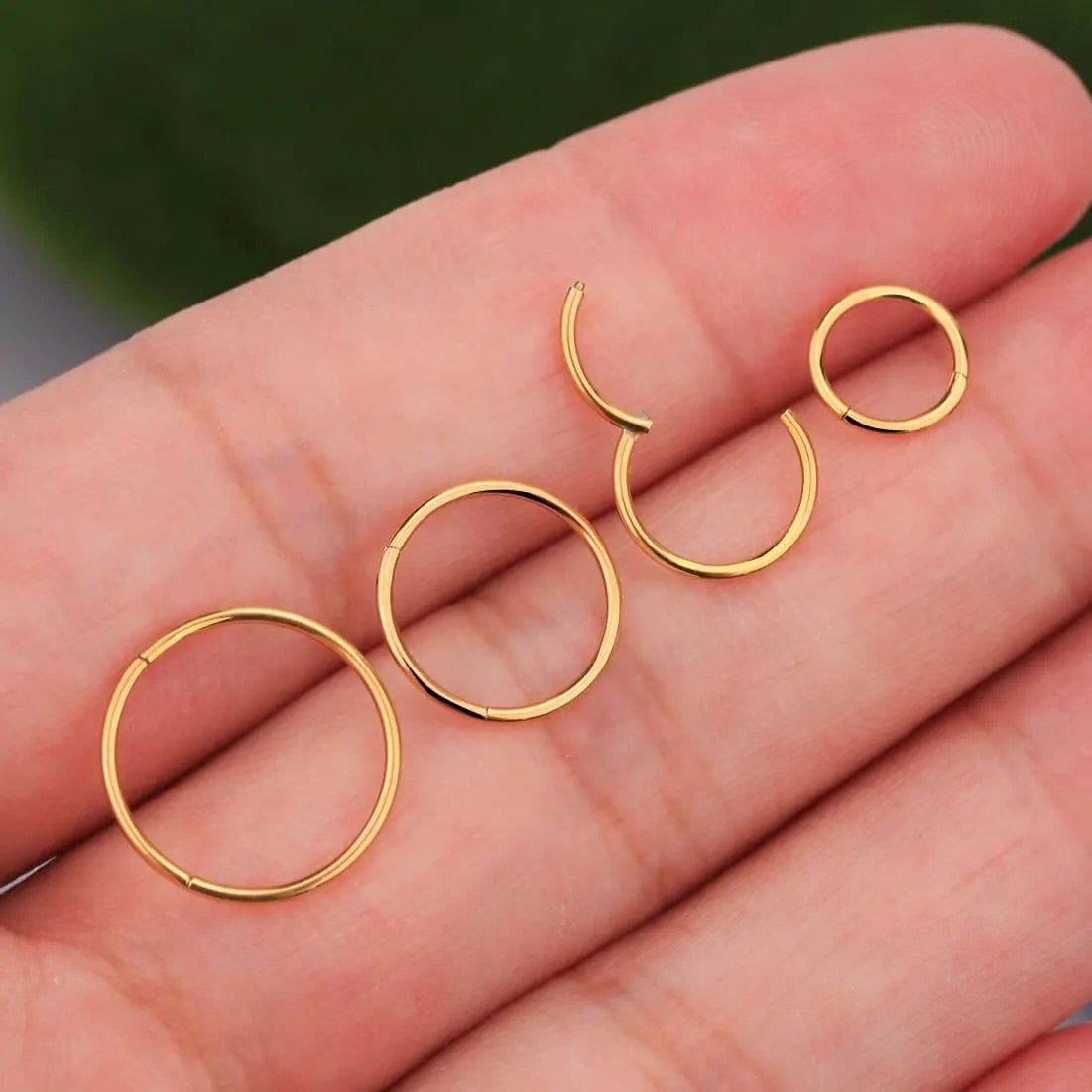 Minimalist Plain Hoop Nose Ring