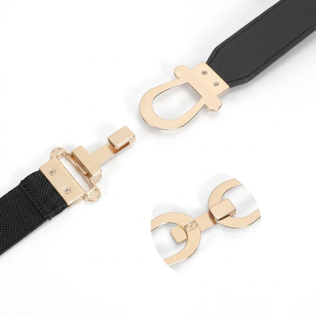 Retro Slim Stretch Waist Belt Set