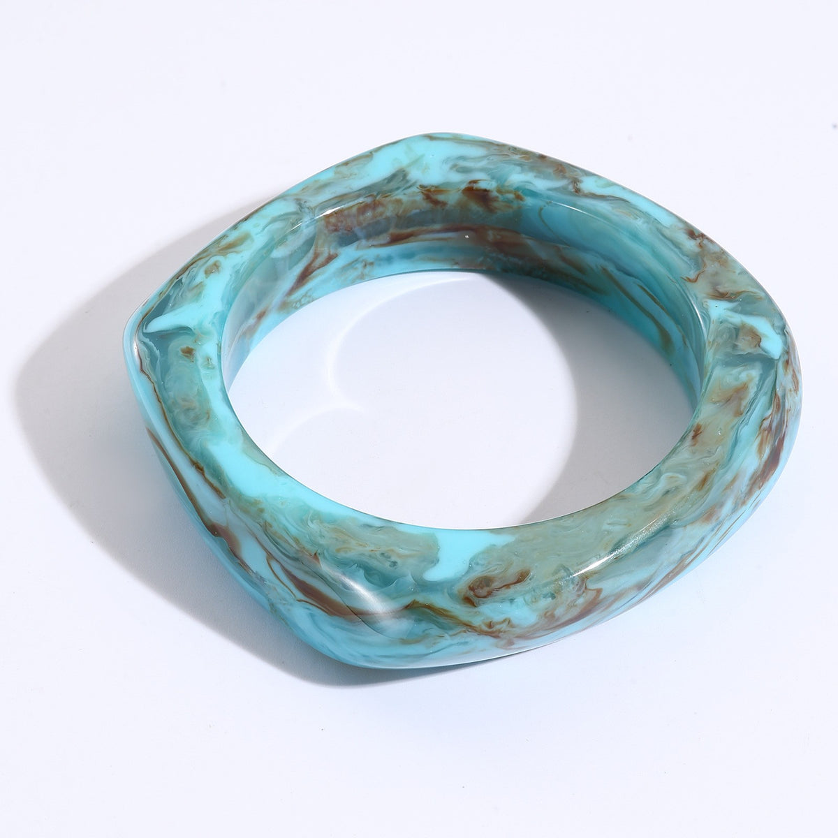 Classy Marbled Resin Bangle Set