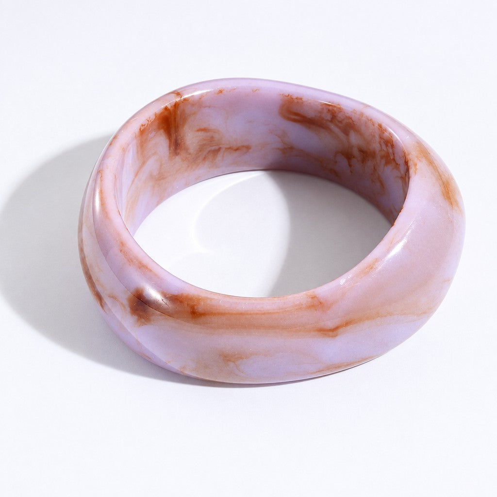 Classy Marbled Resin Bangle Set