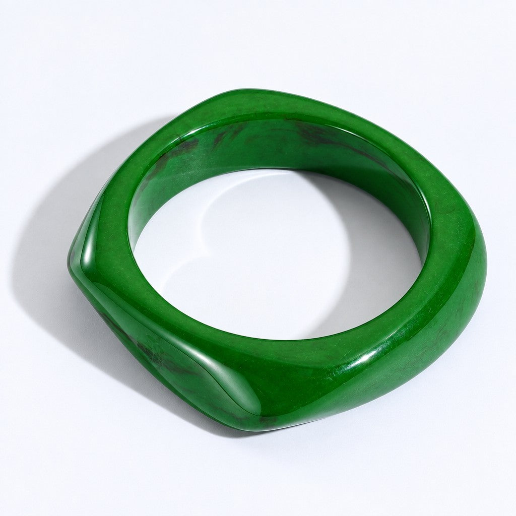 Classy Marbled Resin Bangle Set