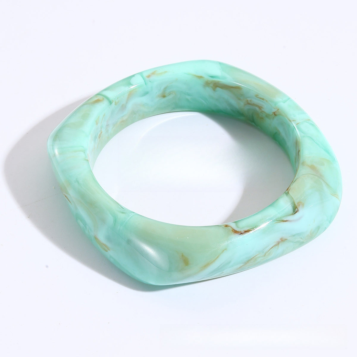 Classy Marbled Resin Bangle Set