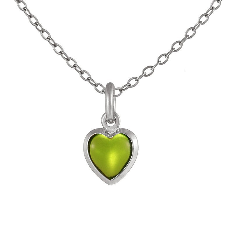 Dainty Rainbow Heart Choker Necklace