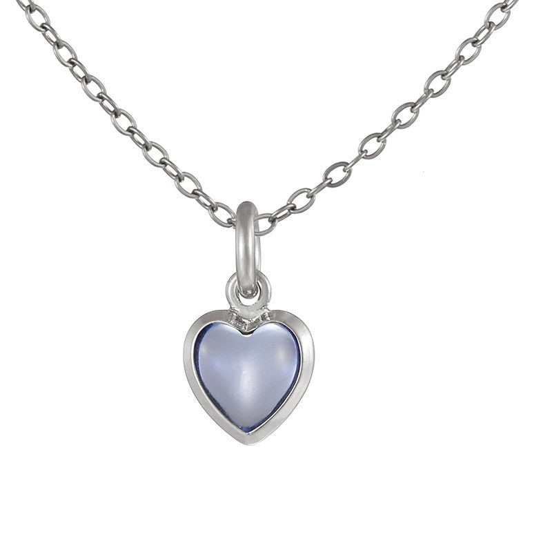 Dainty Rainbow Heart Choker Necklace