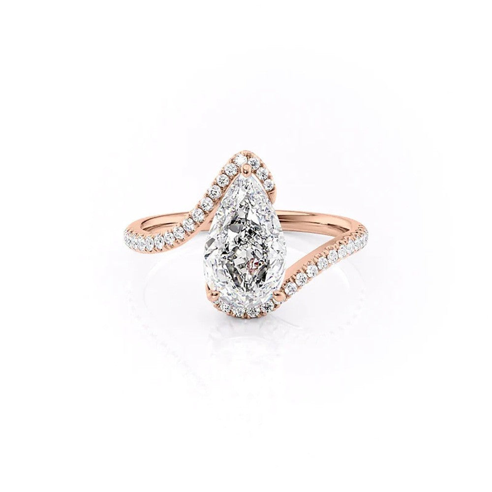 Classy Teardrop Cubic Zirconia Ring