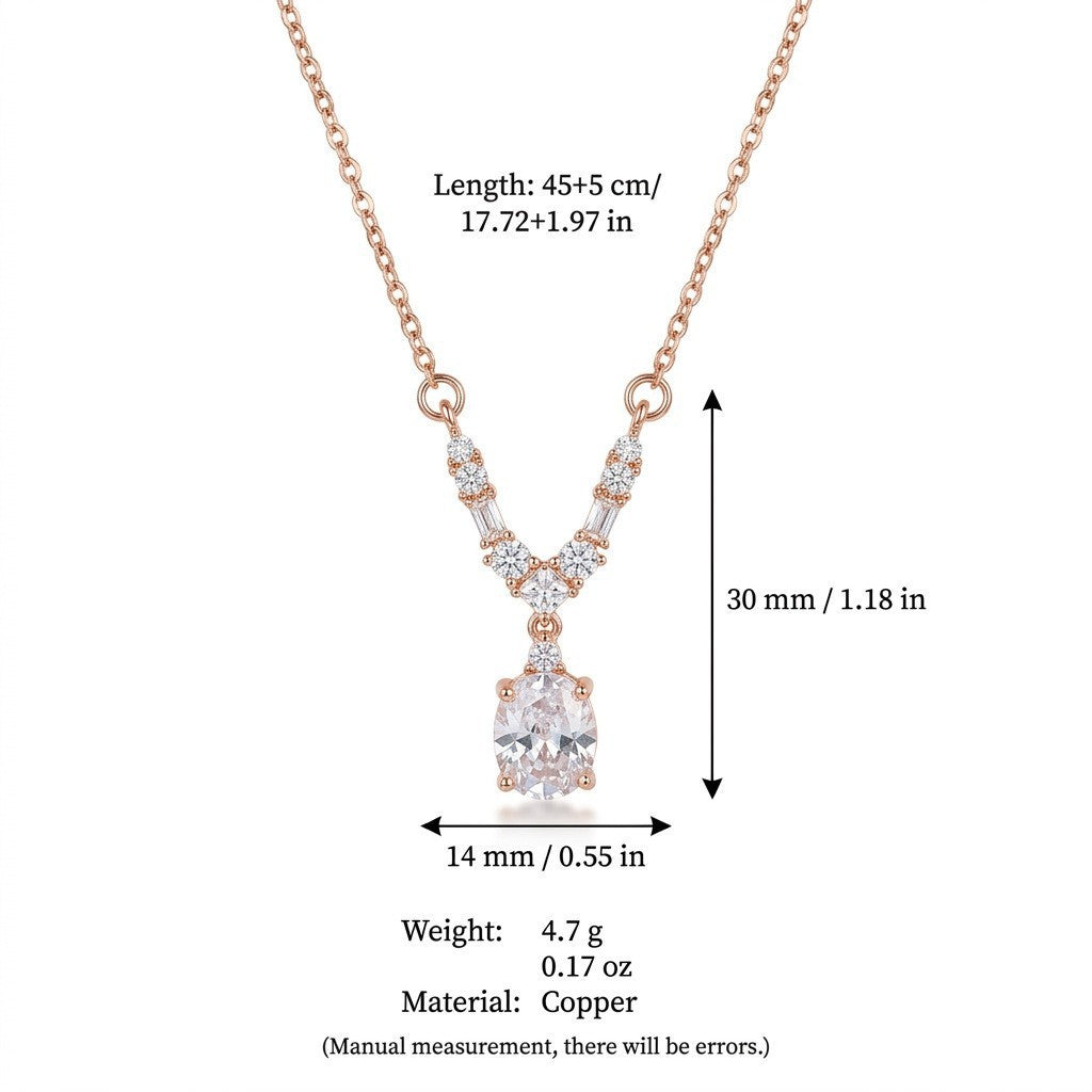 Dainty Layered Heart Y-Necklace
