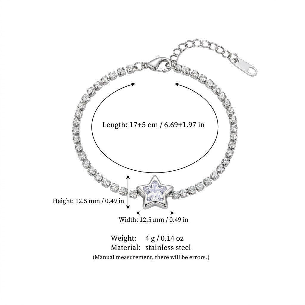 Dainty Star Tennis Bracelet