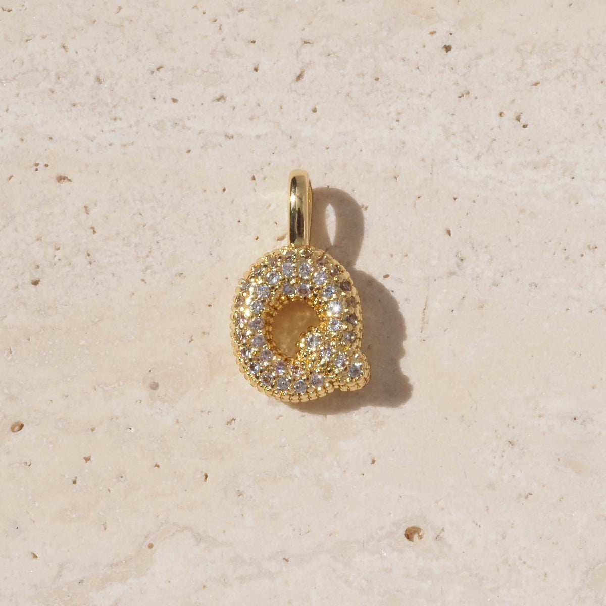 18k Dainty Heart Birthstone Initial Necklace
