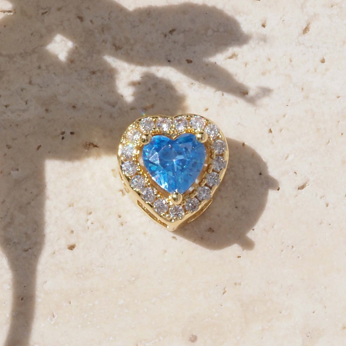 18k Dainty Heart Birthstone Initial Necklace