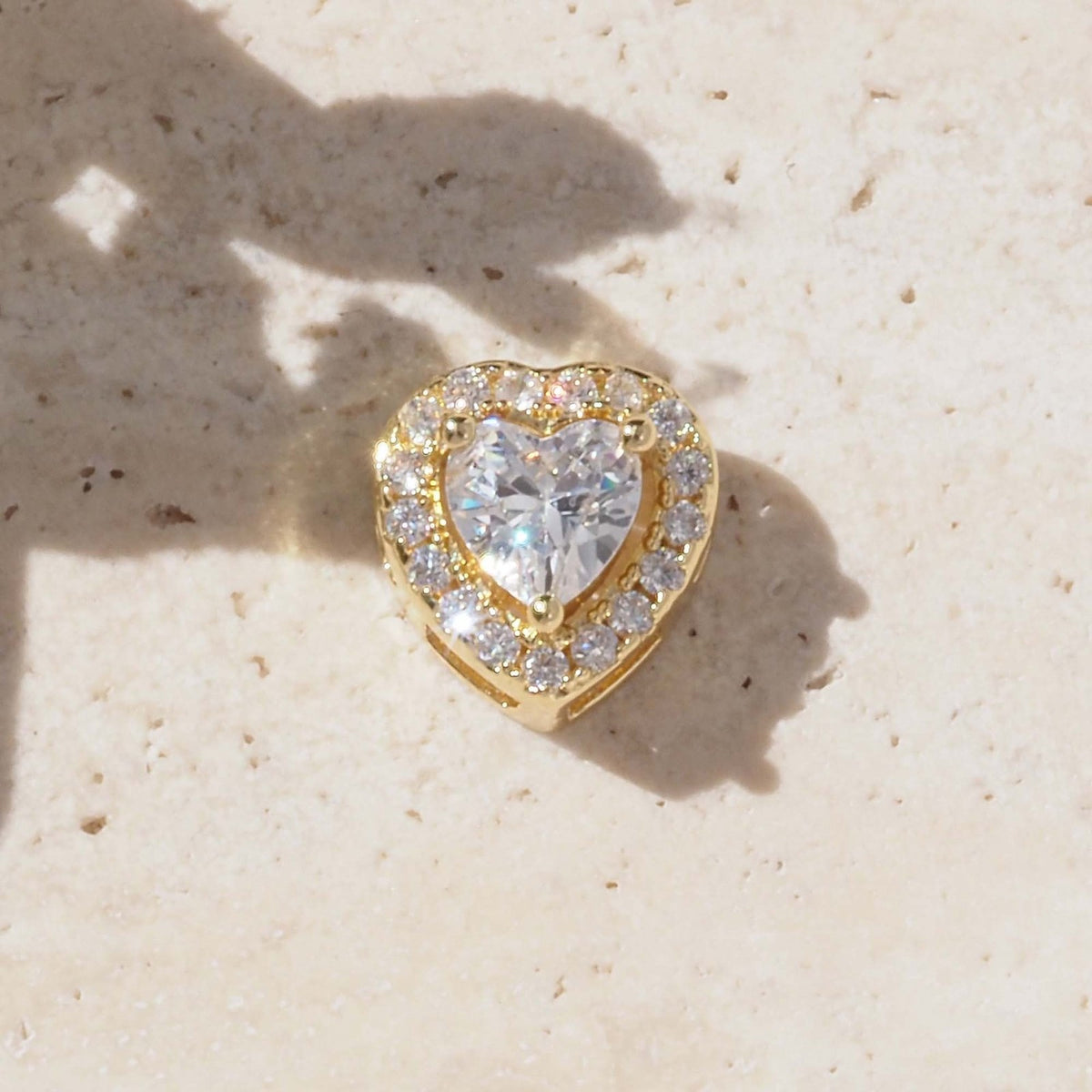 18k Dainty Heart Birthstone Initial Necklace