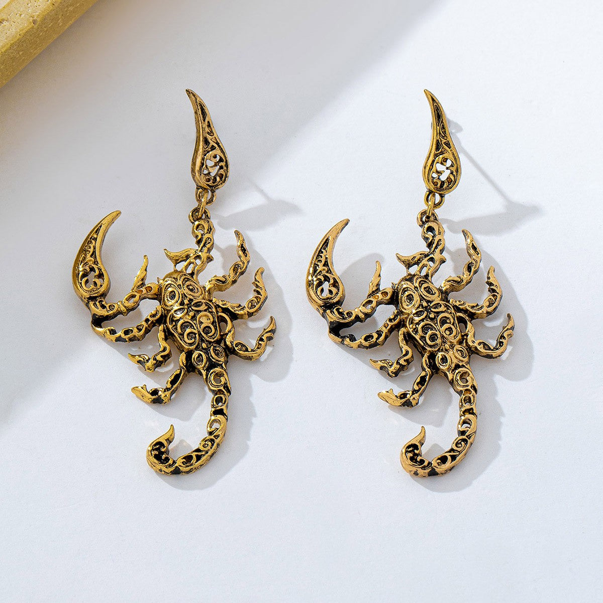 Edgy 3D Scorpion Dangle Earrings