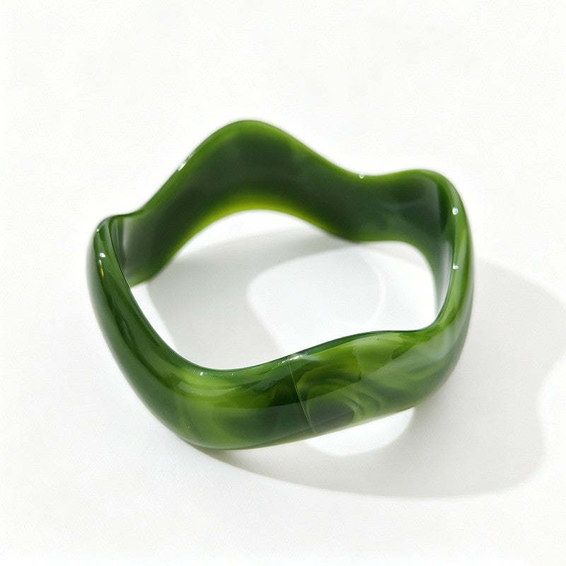 Classy Multicolor Resin Bangle Set