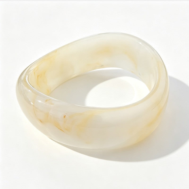 Classy Multicolor Resin Bangle Set