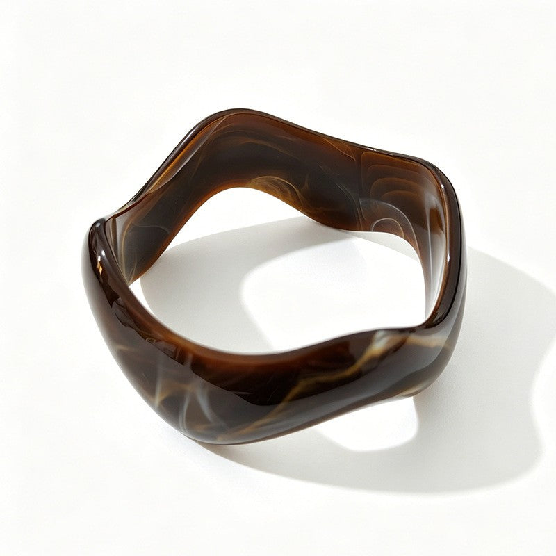 Classy Multicolor Resin Bangle Set
