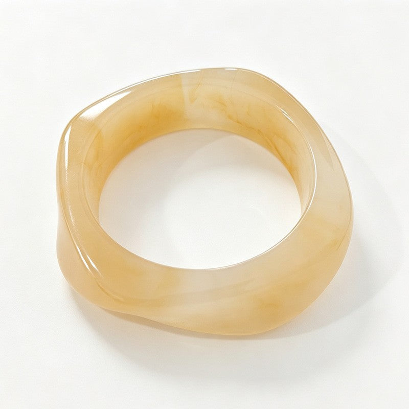 Classy Multicolor Resin Bangle Set