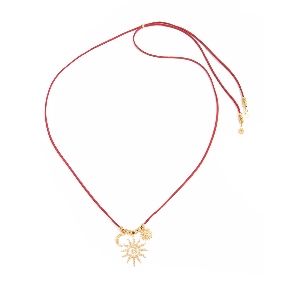Boho Sun & Moon Wrap Necklace