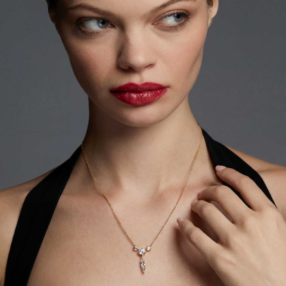 Classy Multi-Shape Zirconia Layered Necklace