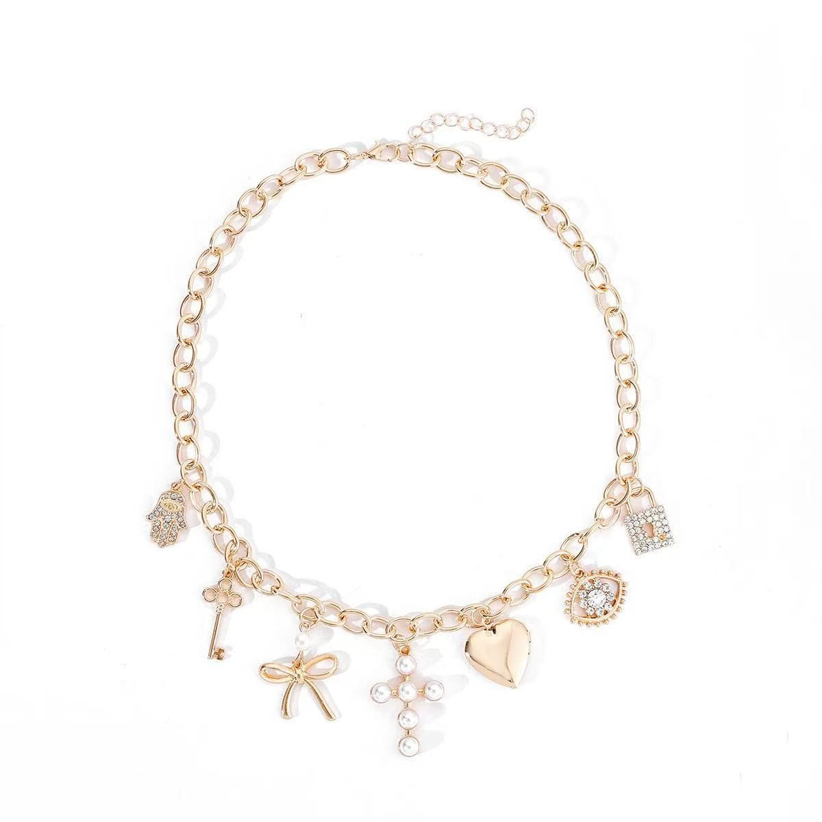 Dainty Charm Link Necklace