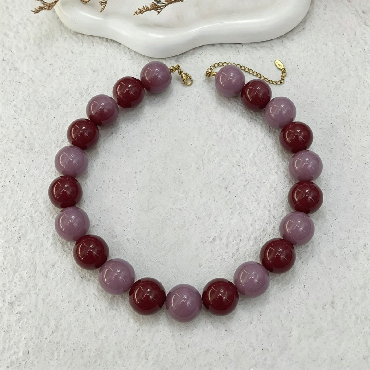 Sweet Pastel Acrylic Bead Collar Necklace