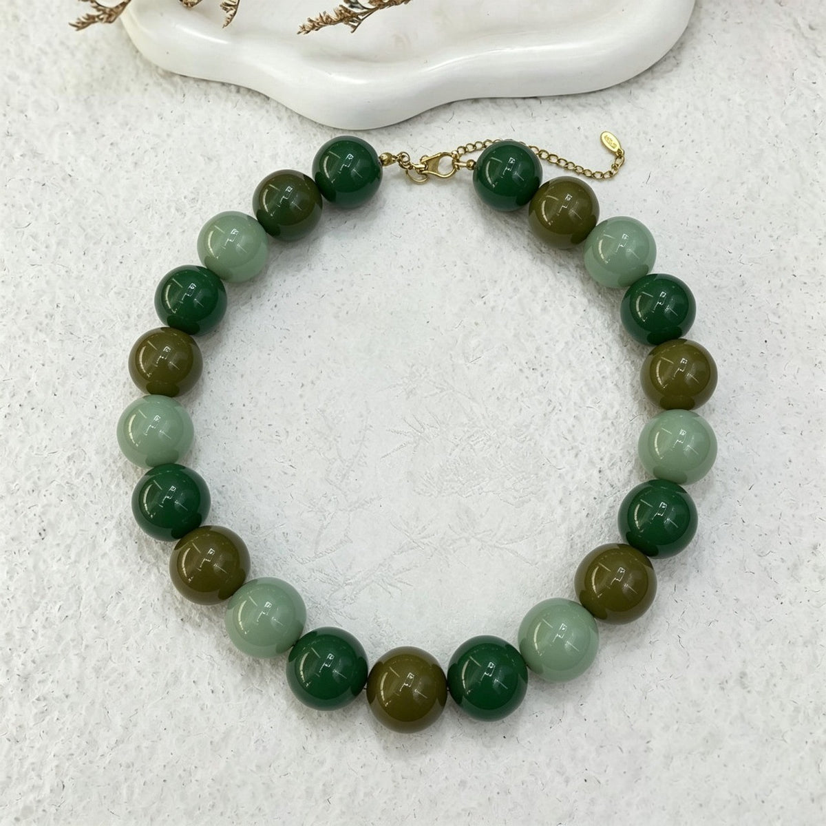 Sweet Pastel Acrylic Bead Collar Necklace