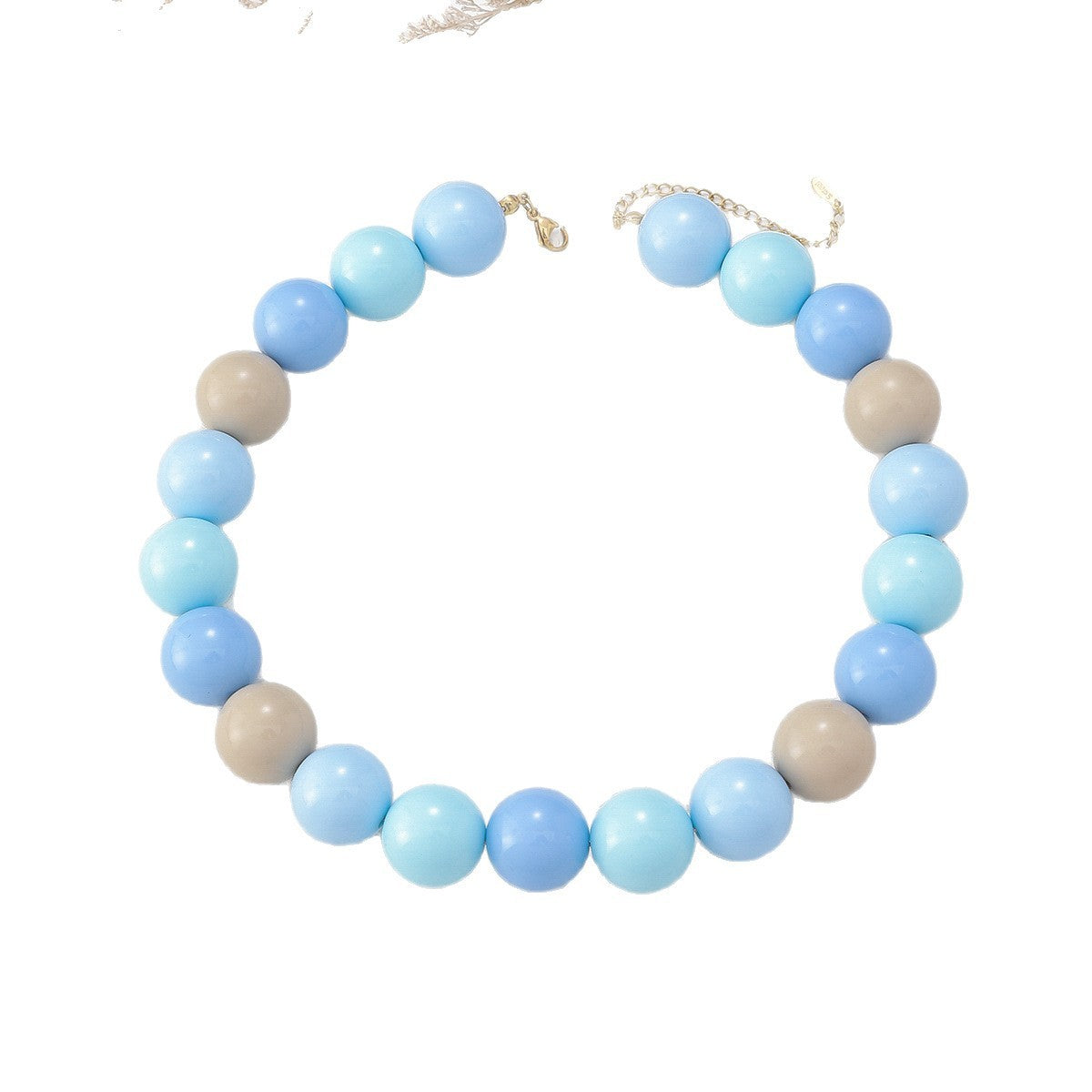 Sweet Pastel Acrylic Bead Collar Necklace