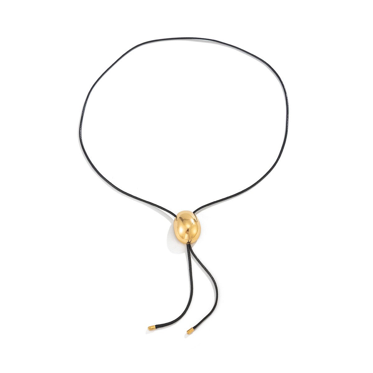 Classy Polished Oval Bolo Necklace
