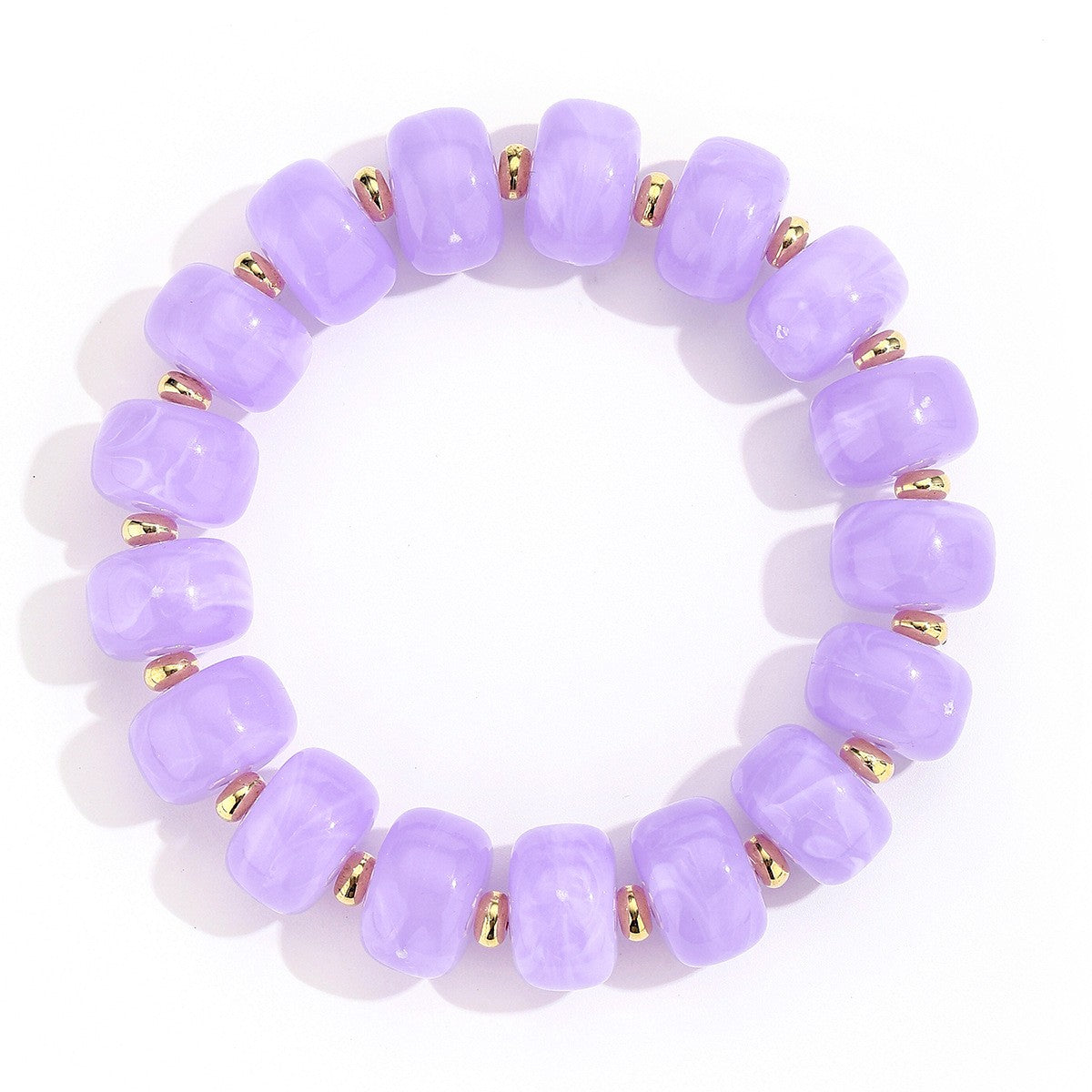 Boho Multicolor Resin Bead Bracelet