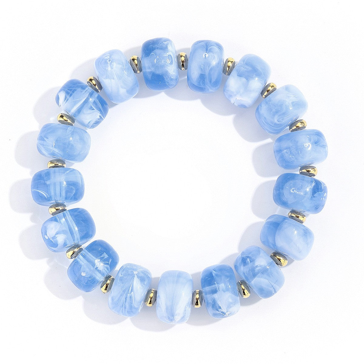 Boho Multicolor Resin Bead Bracelet