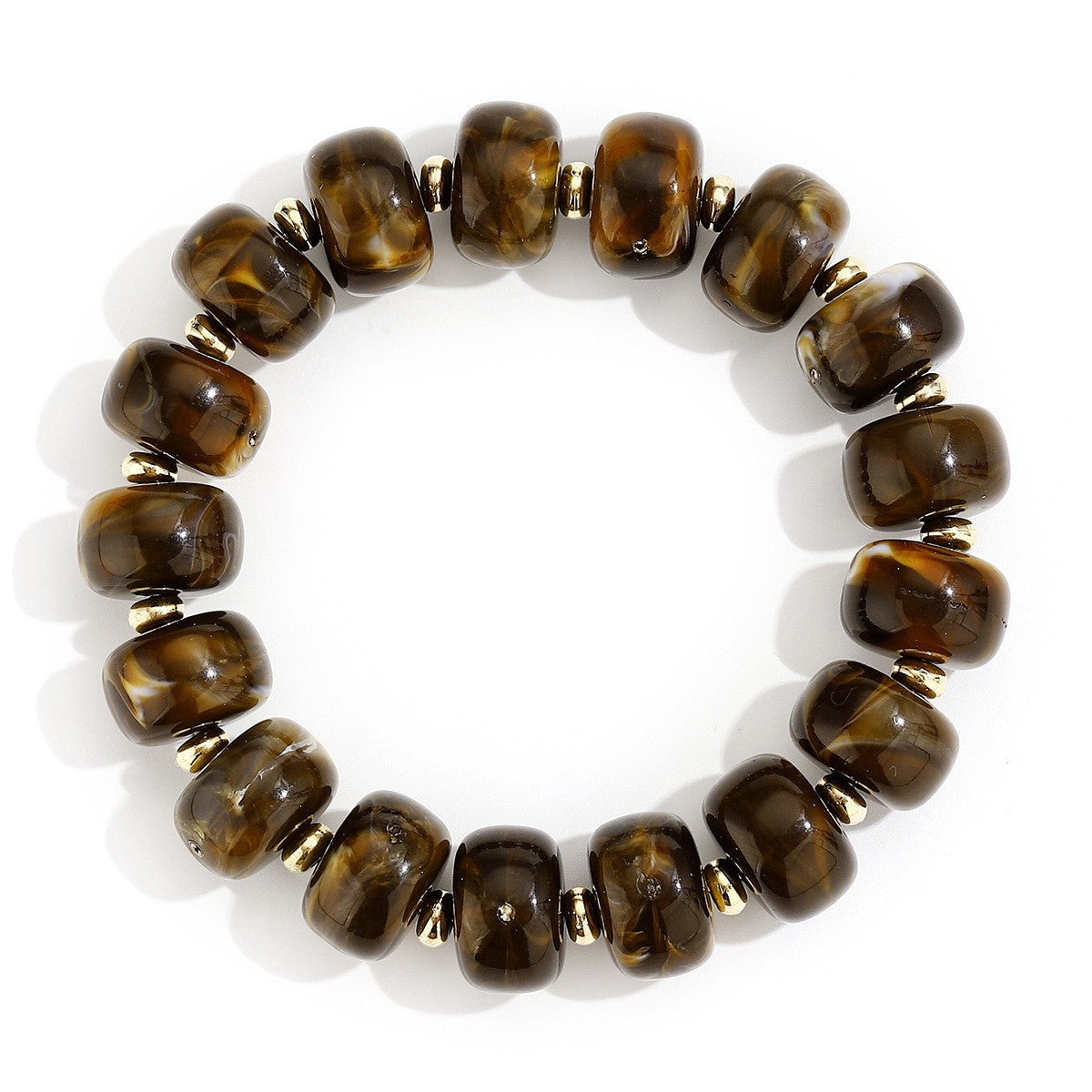 Boho Multicolor Resin Bead Bracelet
