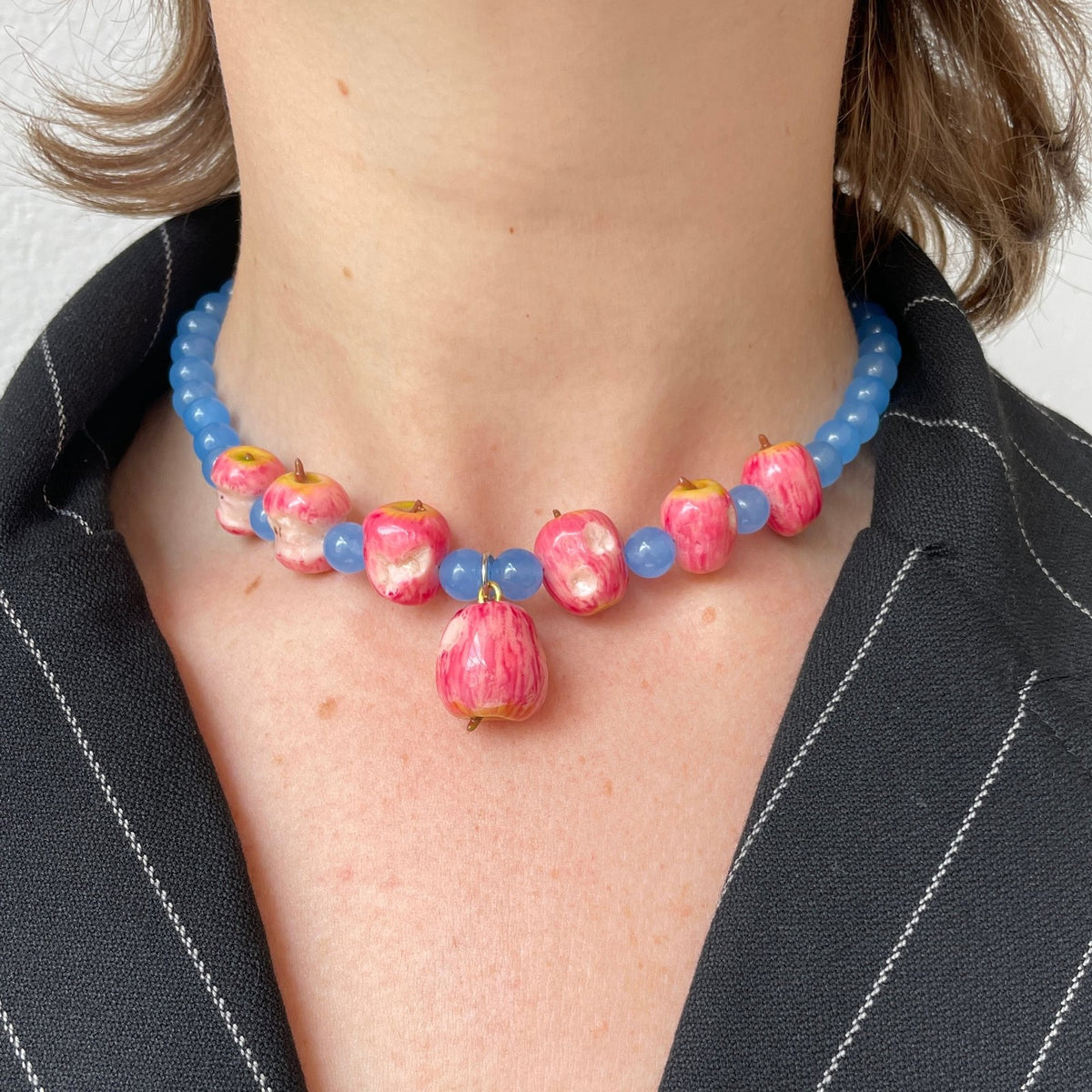 Boho Colorful Fruit Beaded Necklace