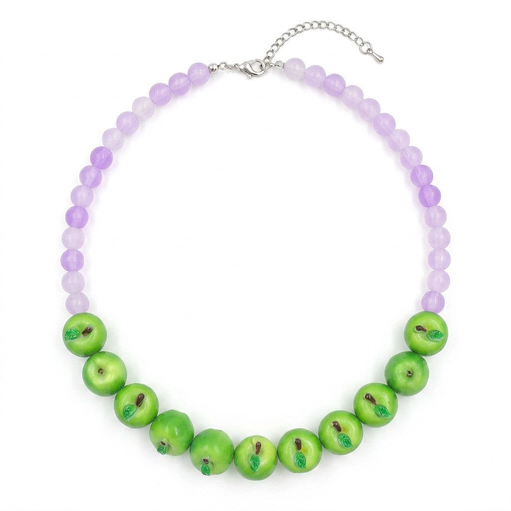 Boho Colorful Fruit Beaded Necklace