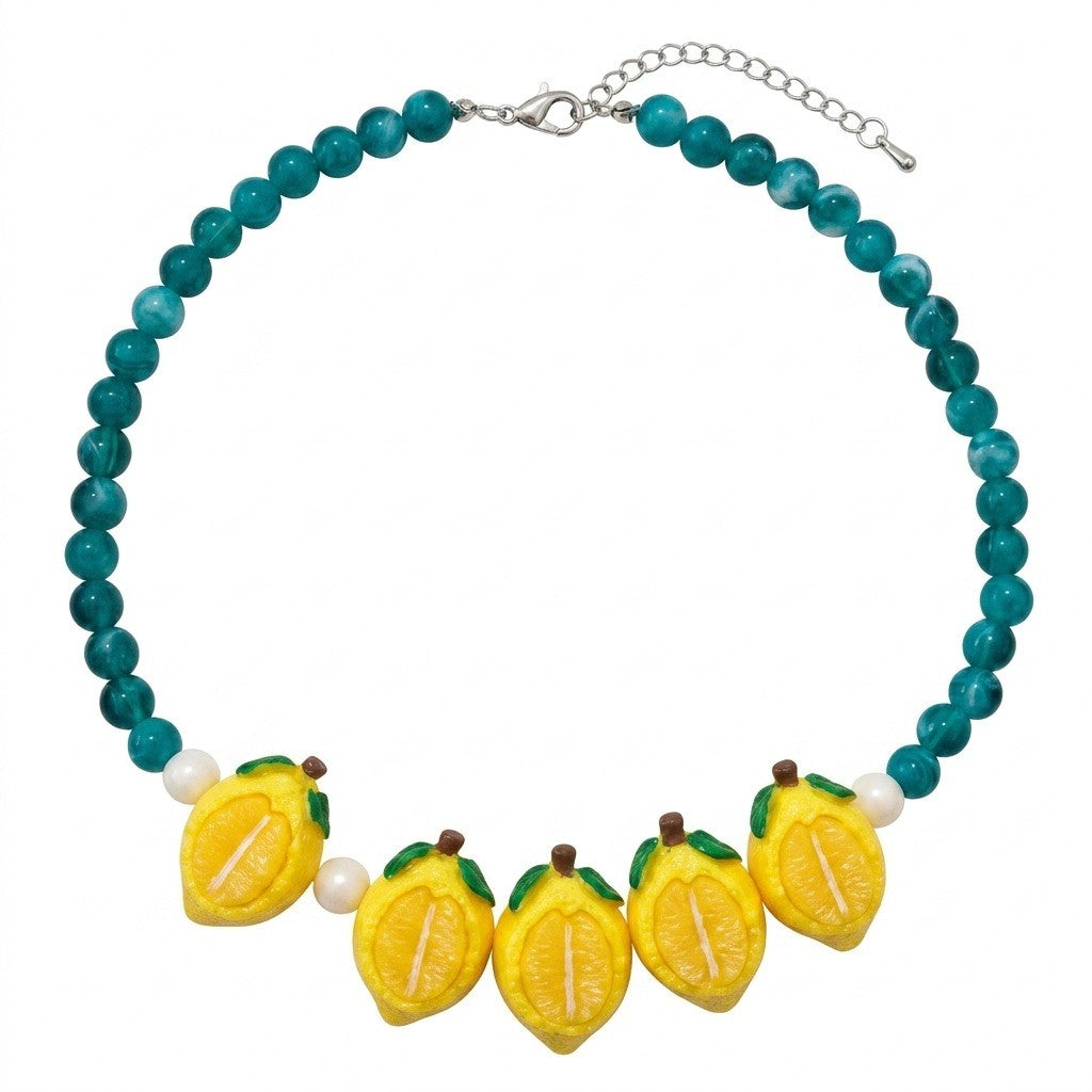 Boho Colorful Fruit Beaded Necklace