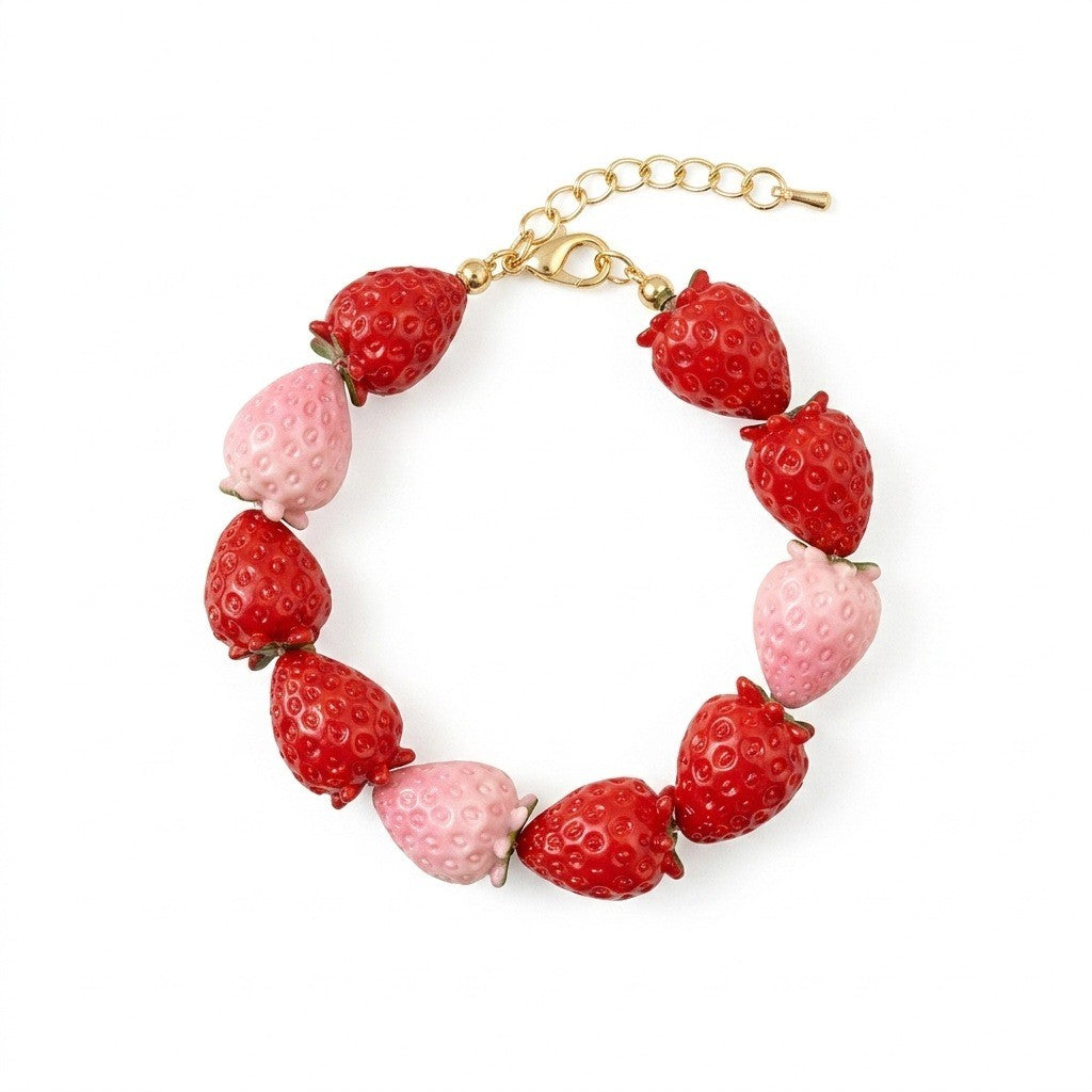 Boho Colorful Fruit Beaded Necklace