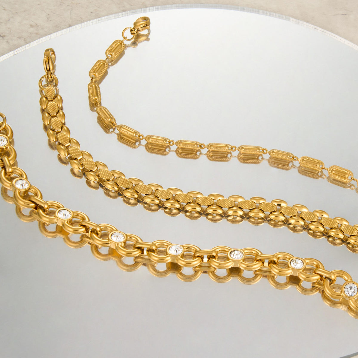 Classy Mixed Link Chain Bracelet