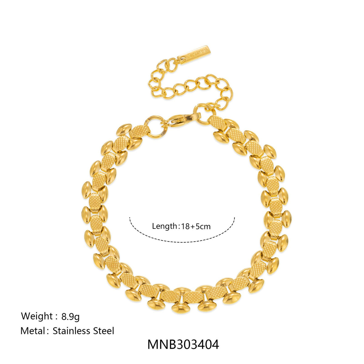 Classy Mixed Link Chain Bracelet