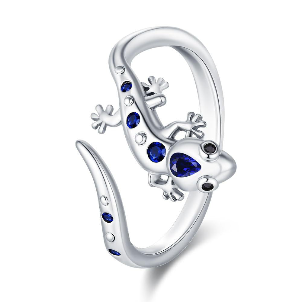 Adjustable Dainty Lizard Ring