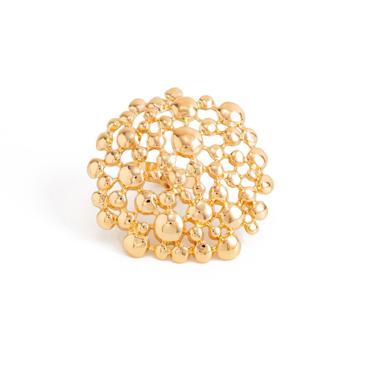 Classy Geometric Honeycomb Earring and Ring Set